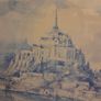 "Le Mont St Michel Maree Basse" Signed Watercolour framed Image 7