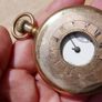 Vintage Hopkins & Hopkins Dublin Pocket Watch Gold Plated Watch (needs service) Image 6