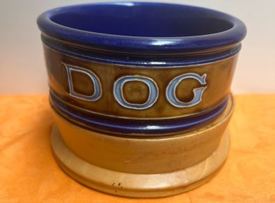 Art Deco Stoneware Bourne Denby Dog Bowl