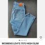 Levis 70s High Slim Straight Jeans / Size 29 Image 5