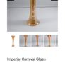 Fabulous Pair of Antique/Vintage Imperial Glass Company Carnival Glass Ripple Swung Vases in the Ombre Marigold Opalescent Colourway, Circa 1907 -1930, Priced as a Pair Image 10
