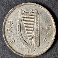 Ireland 1942 Half Crown Silver coin