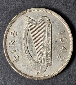 Ireland 1942 Half Crown Silver coin
