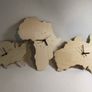 Custom Unique Bespoke Africa Shape Clock Africa Map Wooden Image 2