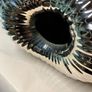 Ribbed Electroplated Ceramic Vase - Large Image 7