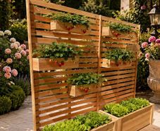 Premium Larch & Cedar Slatted Planter Boxes with Integrated 2m Privacy Screen (Bespoke / Heavy Duty)