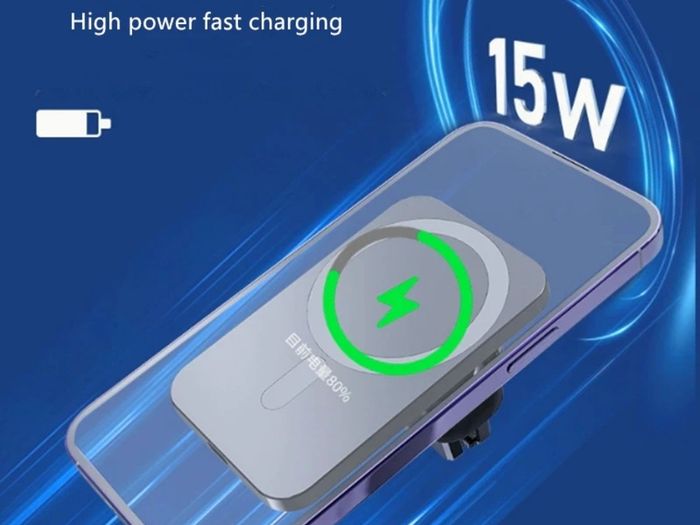 Magnetic MagSafe Wireless Charger Car Air Vent Mount Phone Holder