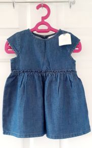 BNWT NEXT Baby Denim Dress