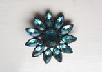 Blue Flower Brooch