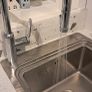 Chrome kitchen spray tap with hose Image 2