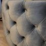 Velvet Button Tufted Round Coffee Table Chesterfield Style 60cm . Sale !!! Image 2