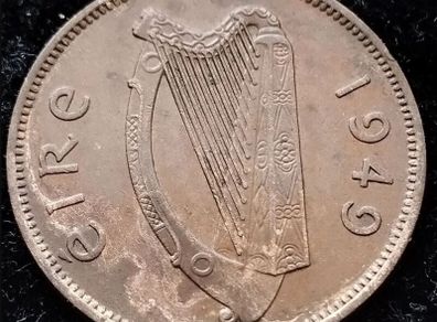 [#88] - Ireland 1949 | Irish 1/2d | Irish Half Penny | KM.10