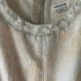 Cream and gold river island dress age 8 Image 2