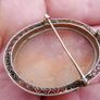 Vintage Most Rare 1890's Antique 14k Gold Shell Cameo Pin Brooch 4cm X 3cm Image 10