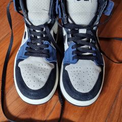 Nike Air Jordan 1 Zoom CMFT 2 in the "Blackened Blue / Muslin" colorway. Size UK4 EUR37.5