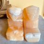 Vintage Onyx Marble Sphinx Bookends Heavy Decorative Pair Image 4