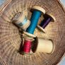 Vintage spools of thread and basket Image 2