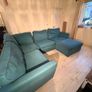 Comfy and large teal corner sofa Image 3