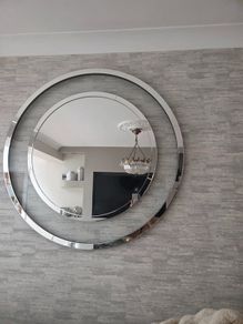 Laura Ashley Mirror chrome and.glass tables