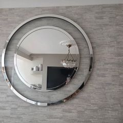 Laura Ashley Mirror chrome and.glass tables