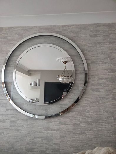Laura Ashley Mirror chrome and.glass tables