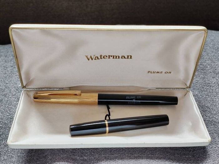 Vintage 1960s Waterman Flash 18K Gold M Nib Fountain Pen - New Old Stock (Unused)
