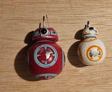 Star Wars BB Droid Black Series Small BB8 Beside As A Comparison In Size
