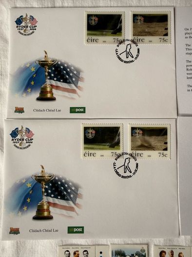 Ryder cup 2006 First Day cover lenticular stamp collection- mint condition