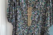 PAPAYA black floral floaty dress Sz 16UK (Fit 12-16UK)