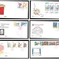 Collection 1990 Ireland Commemorative Stamps An Post First Day Cover (FDC). Collection of 12 covers