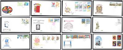 Collection 1990 Ireland Commemorative Stamps An Post First Day Cover (FDC). Collection of 12 covers