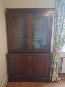 Mahogany bookcase