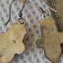 Vintage sterling silver onyx earrings Image 3
