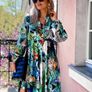 Mini Dress With Pump Sleeves Jungle Image 2
