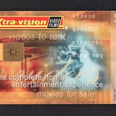 1997 Ireland 10 unit Xtra-vision video rental store (Gemplus GEM1) Call Card Used.  Telecom Eireann Card Number 1160.
