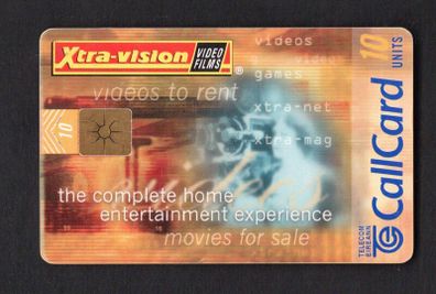 1997 Ireland 10 unit Xtra-vision video rental store (Gemplus GEM1) Call Card Used.  Telecom Eireann Card Number 1160.