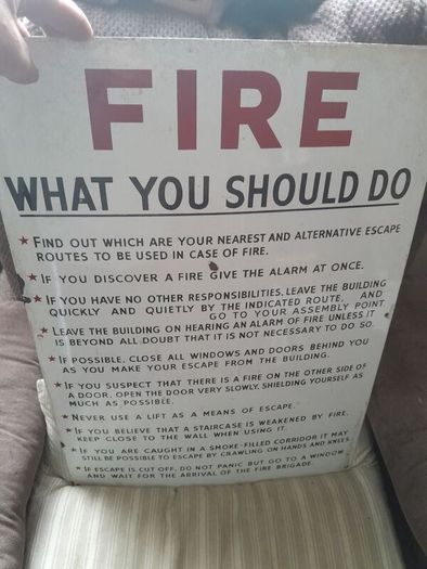 vintage enamel sign