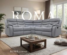 Sorrento Roma Corner Leather Recliner Sofa