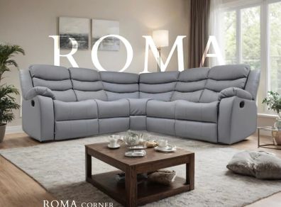 Sorrento Roma Corner Leather Recliner Sofa