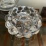 Orrefors Sweden Raspberry Clear Crystal Glass Votive Candle Holder Anne Nilsson 1980s Image 7