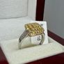 Gold SGL Certified - Natural Yellow Diamond & White Diamond Ring in 9K Yellow & White Gold 1.00 Ct. Image 4