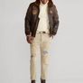 Polo Ralph Lauren Iconic G-1  Bomber Surplus 1 Leather Flight Jacket Image 7