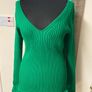 Green V Neck Long Sleeved Top Image 4