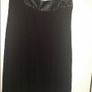 Karen Millen black flared midi skirt with leather insert size UK16 EUR44 Postage included Image 2