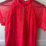 Red party dress Image 6