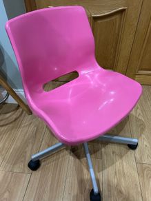 Pink office/study chair.