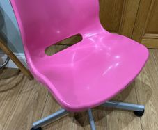 Pink office/study chair.