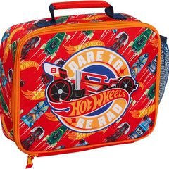 Lunch Bag for Kids Cars Lunch Box School Travel Insulated Lunchbag with Drinks Holder