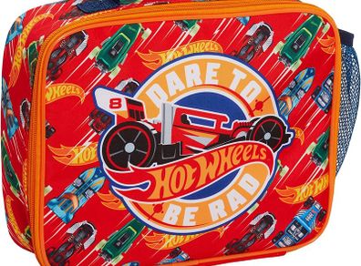 Lunch Bag for Kids Cars Lunch Box School Travel Insulated Lunchbag with Drinks Holder
