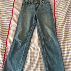 Zara Blue Denim Straight Leg Jeans - Size 8